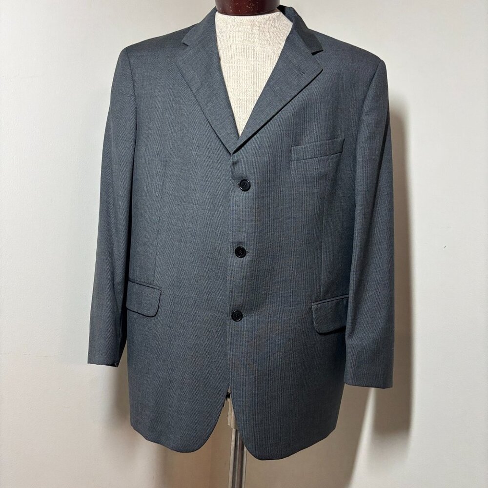 Coppley Ermenegildo Zegna Wool Sport Coat Gray‎ Single Breasted Mens Size 40R